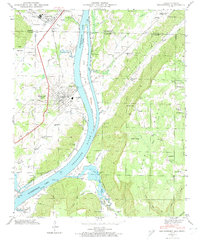 Download a high-resolution, GPS-compatible USGS topo map for Bridgeport, AL (1974 edition)