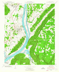Download a high-resolution, GPS-compatible USGS topo map for Bridgeport, AL (1964 edition)