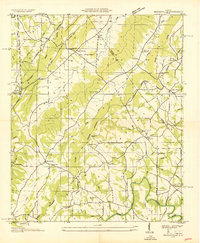Download a high-resolution, GPS-compatible USGS topo map for Brooksville, AL (1936 edition)