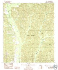 Download a high-resolution, GPS-compatible USGS topo map for Buck Creek, AL (1987 edition)