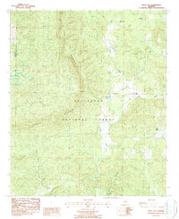 preview thumbnail of historical topo map of Clay County, AL in 1987