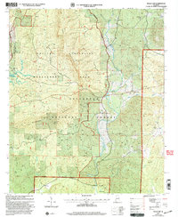 preview thumbnail of historical topo map of Clay County, AL in 2001