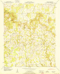 preview thumbnail of historical topo map of Lawrence County, AL in 1950