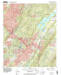 Download a high-resolution, GPS-compatible USGS topo map for Cahaba Heights, AL (2001 edition)