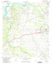 Download a high-resolution, GPS-compatible USGS topo map for Cantelous, AL (1984 edition)
