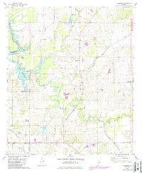 Download a high-resolution, GPS-compatible USGS topo map for Casemore, AL (1986 edition)