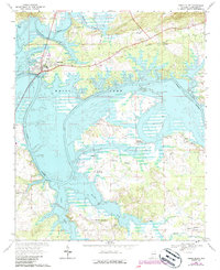 Download a high-resolution, GPS-compatible USGS topo map for Cedar Bluff, AL (1986 edition)