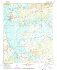 Download a high-resolution, GPS-compatible USGS topo map for Cedar Bluff, AL (1987 edition)