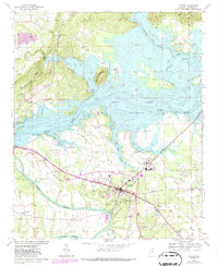 Download a high-resolution, GPS-compatible USGS topo map for Centre, AL (1987 edition)