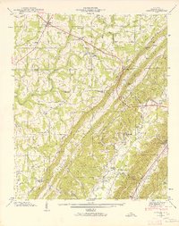 preview thumbnail of historical topo map of DeKalb County, AL in 1946