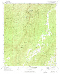 preview thumbnail of historical topo map of Clay County, AL in 1969