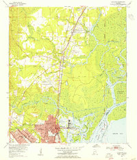 Download a high-resolution, GPS-compatible USGS topo map for Chickasaw, AL (1955 edition)