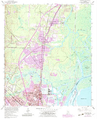 Download a high-resolution, GPS-compatible USGS topo map for Chickasaw, AL (1983 edition)