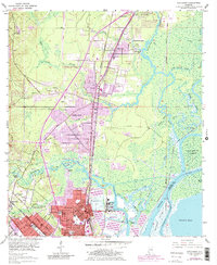 Download a high-resolution, GPS-compatible USGS topo map for Chickasaw, AL (1983 edition)
