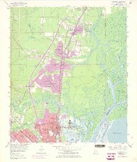 Download a high-resolution, GPS-compatible USGS topo map for Chickasaw, AL (1968 edition)