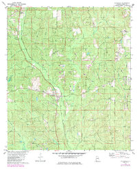 Download a high-resolution, GPS-compatible USGS topo map for Chunchula, AL (1986 edition)