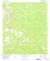 Download a high-resolution, GPS-compatible USGS topo map for Citronelle East, AL (1982 edition)