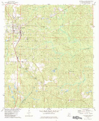 Download a high-resolution, GPS-compatible USGS topo map for Citronelle East, AL (1984 edition)