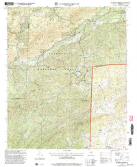 preview thumbnail of historical topo map of Clay County, AL in 2001