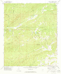 preview thumbnail of historical topo map of Clay County, AL in 1969