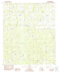 Download a high-resolution, GPS-compatible USGS topo map for Claud, AL (1987 edition)