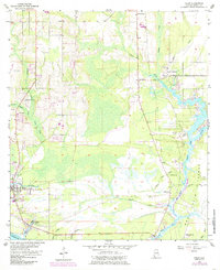 Download a high-resolution, GPS-compatible USGS topo map for Coden, AL (1985 edition)