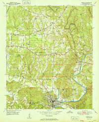 Download a high-resolution, GPS-compatible USGS topo map for Cordova, AL (1951 edition)