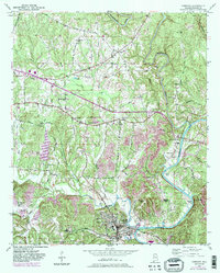 Download a high-resolution, GPS-compatible USGS topo map for Cordova, AL (1983 edition)