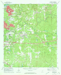 preview thumbnail of historical topo map of Cottondale, AL in 1969