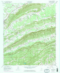 Download a high-resolution, GPS-compatible USGS topo map for Cox Gap, AL (1973 edition)