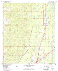 Download a high-resolution, GPS-compatible USGS topo map for Creola, AL (1986 edition)