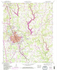 Download a high-resolution, GPS-compatible USGS topo map for Cullman, AL (1985 edition)