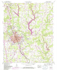 preview thumbnail of historical topo map of Cullman, AL in 1957