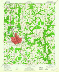 preview thumbnail of historical topo map of Cullman, AL in 1957