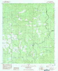 preview thumbnail of historical topo map of Escambia County, AL in 1982
