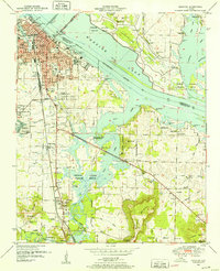 1950 Map of Decatur, AL, 1952 Print