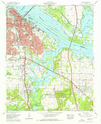 Download a high-resolution, GPS-compatible USGS topo map for Decatur, AL (1976 edition)