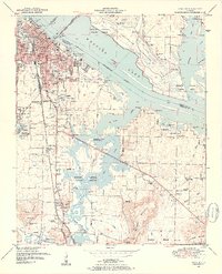 preview thumbnail of historical topo map of Decatur, AL in 1950
