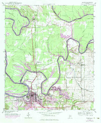 1946 Map of Demopolis, 1984 Print