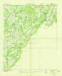 preview thumbnail of historical topo map of DeKalb County, AL in 1936
