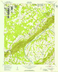 Download a high-resolution, GPS-compatible USGS topo map for Dunaway Mountain, AL (1953 edition)