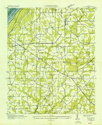 Download a high-resolution, GPS-compatible USGS topo map for Dutton, AL (1936 edition)