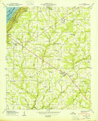 Download a high-resolution, GPS-compatible USGS topo map for Dutton, AL (1950 edition)