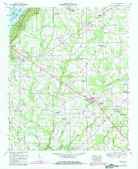 Download a high-resolution, GPS-compatible USGS topo map for Dutton, AL (1984 edition)