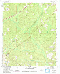 preview thumbnail of historical topo map of Baldwin County, AL in 1978