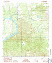 Download a high-resolution, GPS-compatible USGS topo map for Elm Bluff, AL (1987 edition)