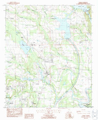 Download a high-resolution, GPS-compatible USGS topo map for Elmore, AL (1987 edition)