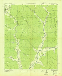 preview thumbnail of historical topo map of Jackson County, AL in 1939