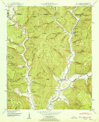 preview thumbnail of historical topo map of Jackson County, AL in 1951