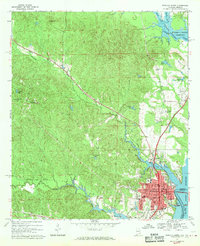 1968 Map of Eufaula North, 1970 Print